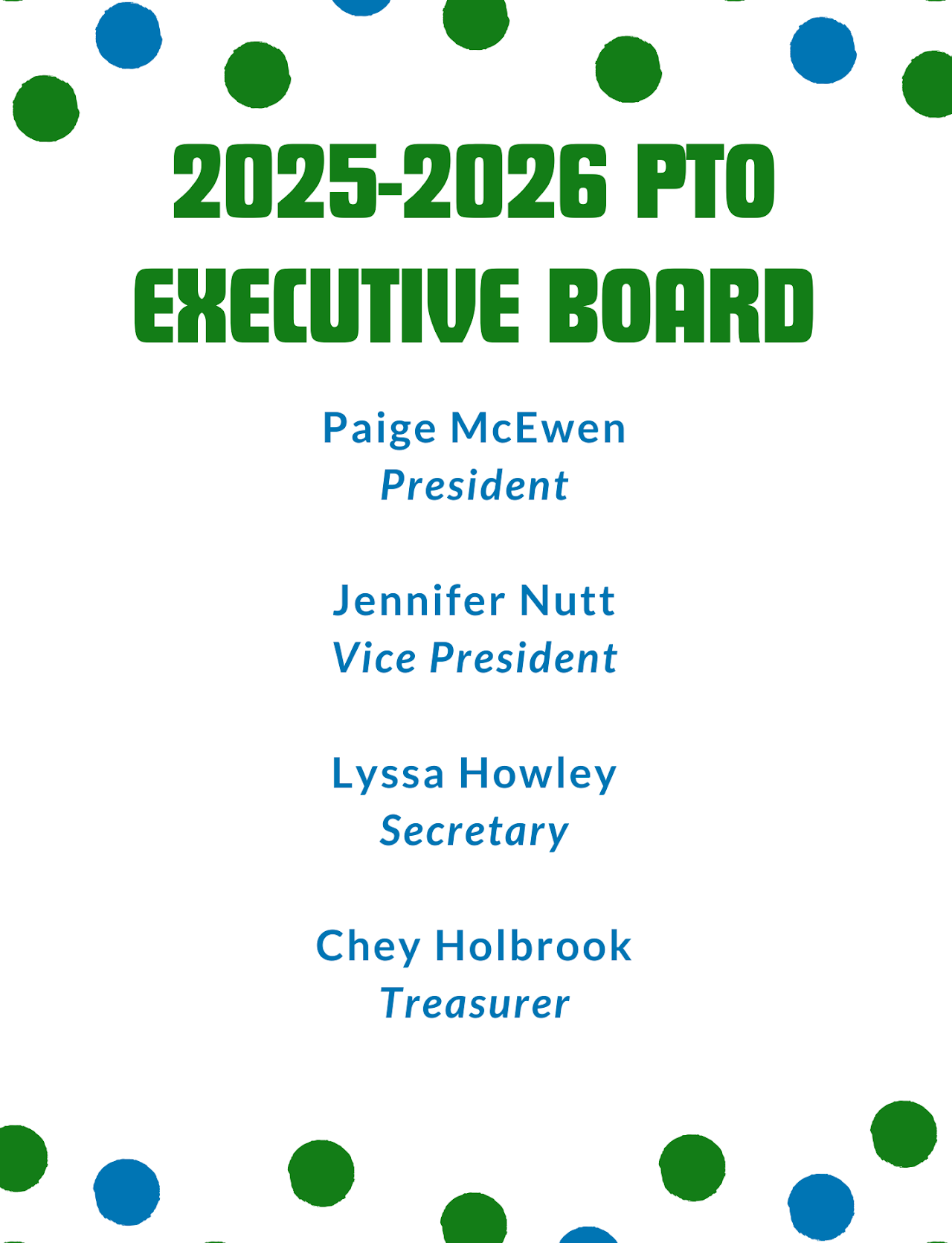 25-26 PTO Board